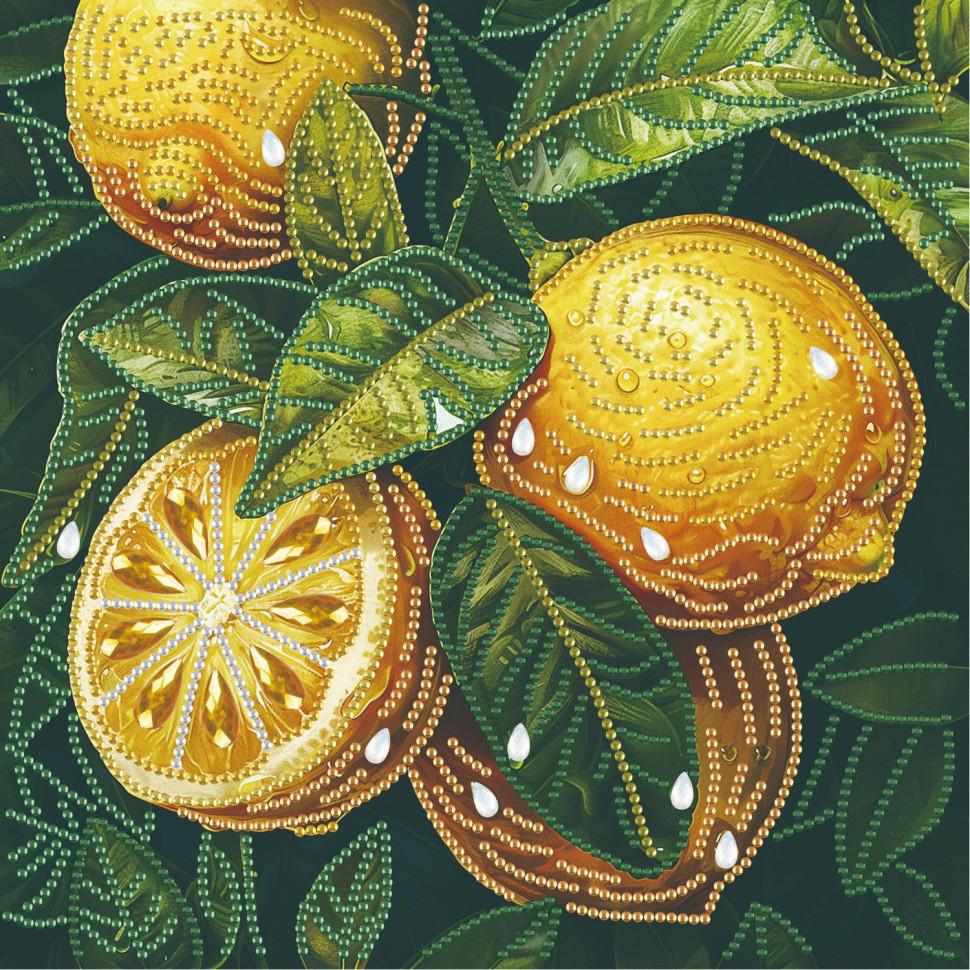 Алмазна мозаїка Brushme Жовті лимони 25x25 см (BH023) Алмазна мозаїка Brushme Жовті лимони 25x25 см (BH023)