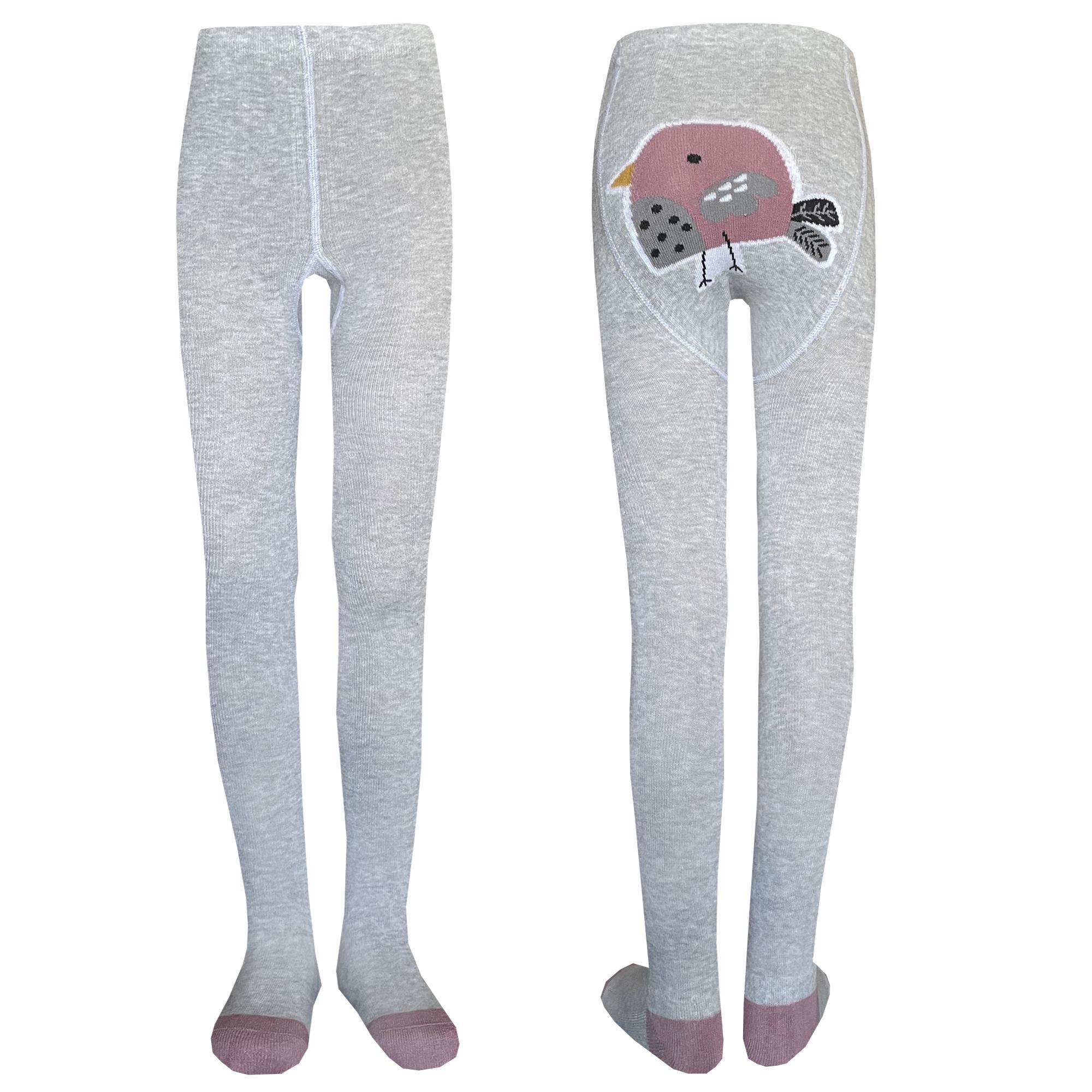 Колготки детские Легка Хода 8273 с махровой стопой 80-86 см Серебряный меланж (72452)