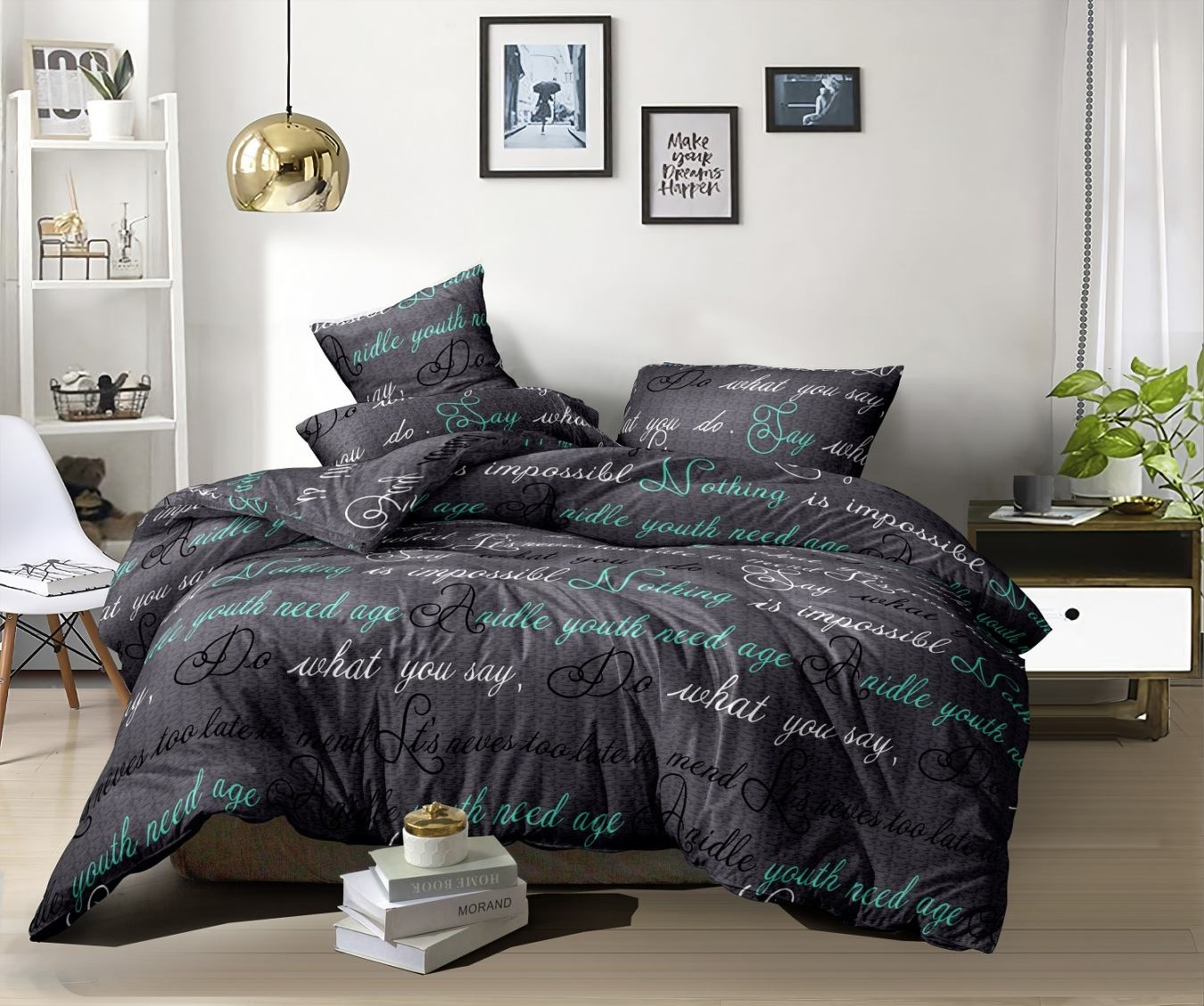 Комплект постільної білизни What you say євро поліестер 200х220 см (T75-1406Ws/E)