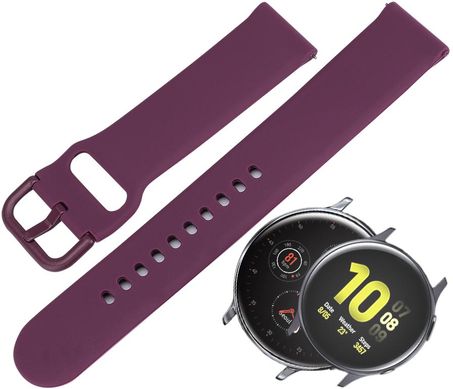 Ремешок Matte Style для Galaxy Watch Active 2 40/44 мм Purple (18253) - фото 2 Ремешок Matte Style для Galaxy Watch Active 2 40/44 мм Purple (18253) - фото 2