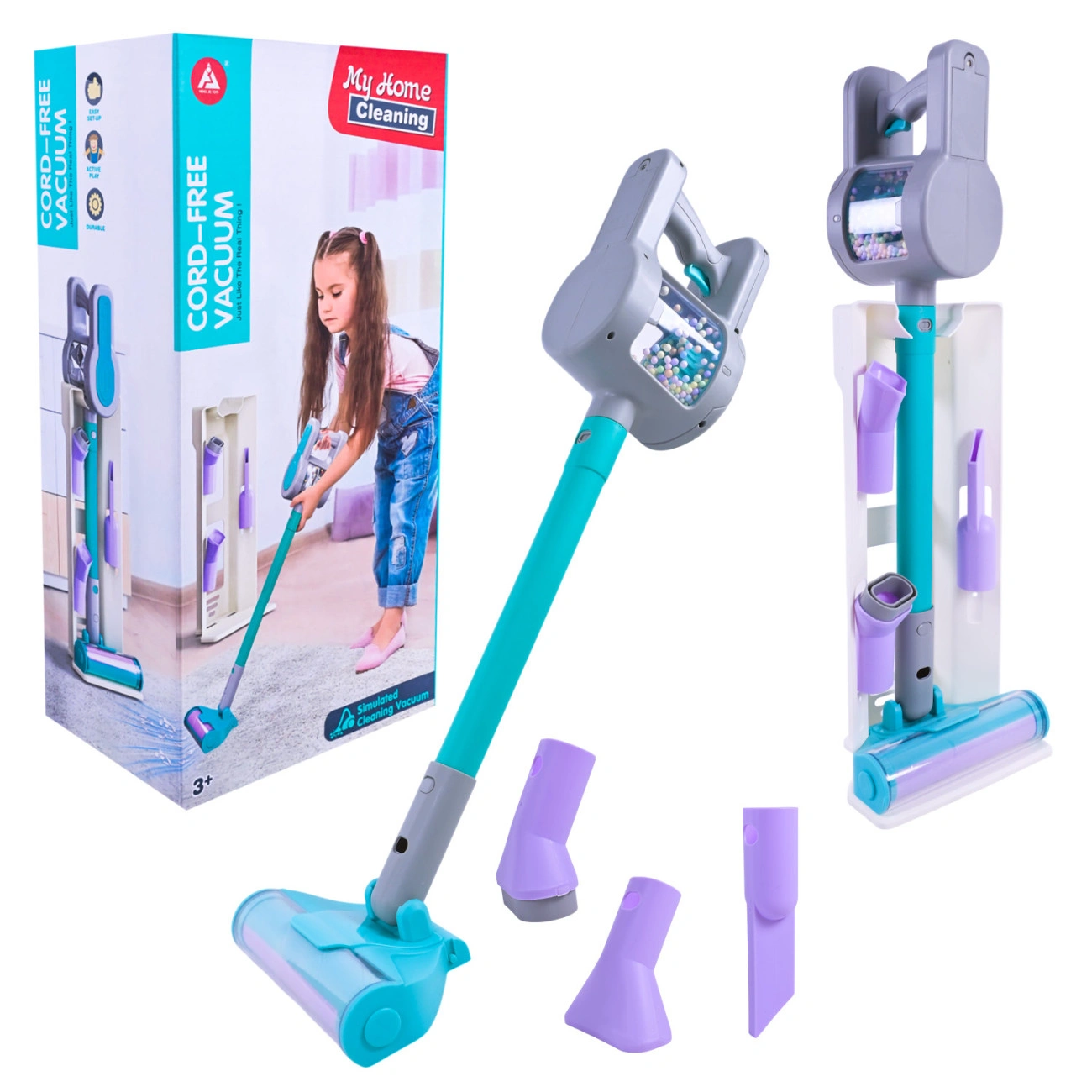 Дитячий ігровий набір для прибирання з розбірним пилососом та аксесуарами (HJ615B) - фото 4 Дитячий ігровий набір для прибирання з розбірним пилососом та аксесуарами (HJ615B) - фото 4