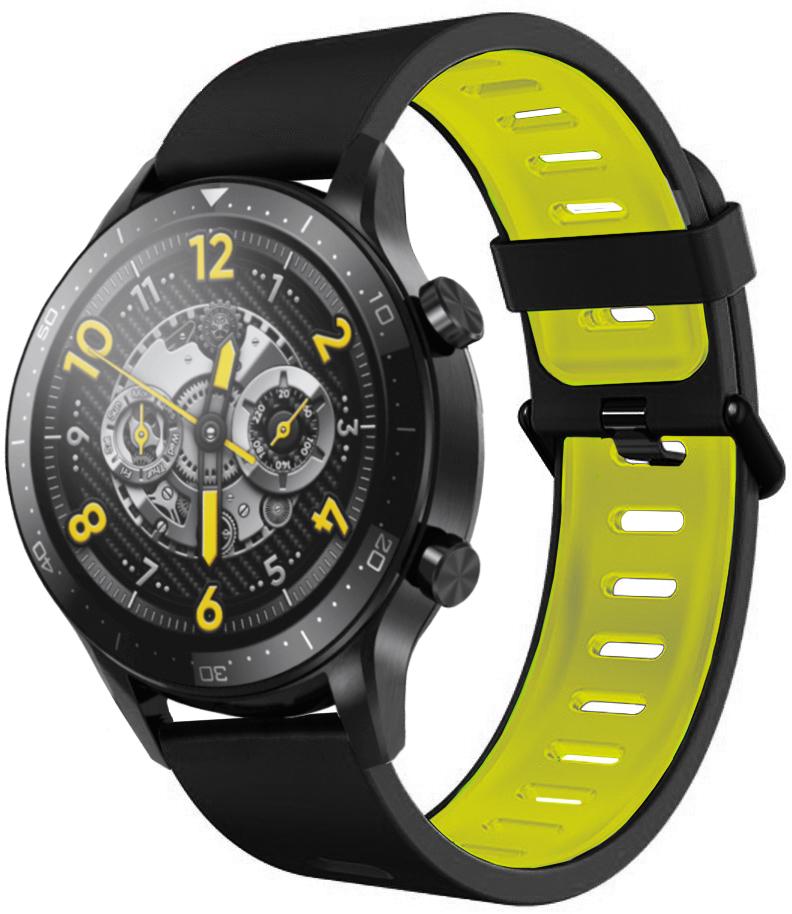 Ремешок Traf для Realme Watch S Pro Black/Yellow (22598)