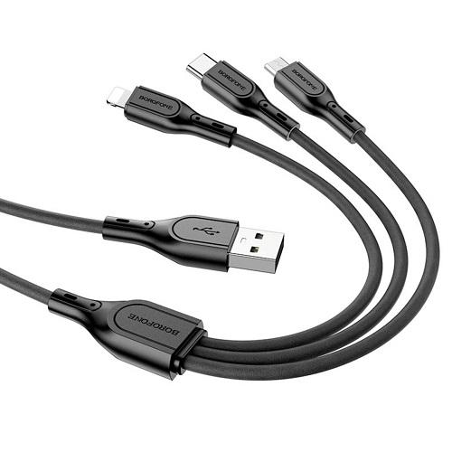 Кабель Borofone BX66 USB 2 A 1 м Black (09231450)