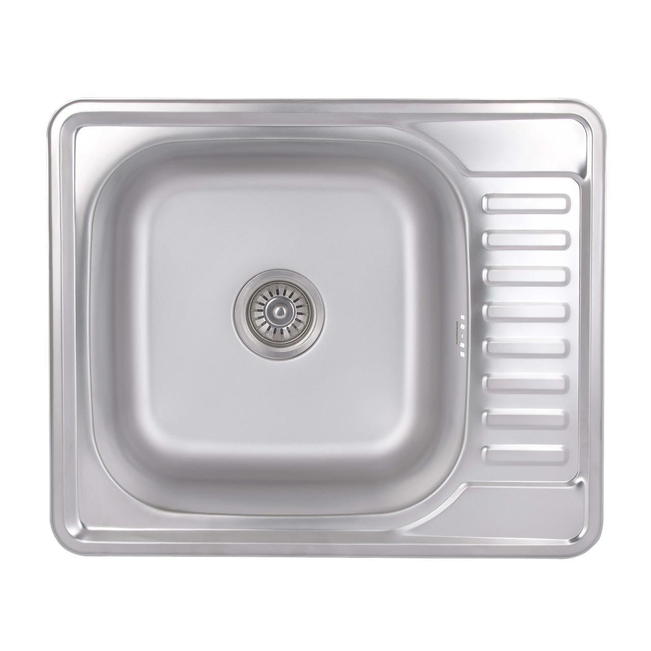 Кухонна мийка Brinex 5848 0,8 мм Satin (BRIN5848SAT08)