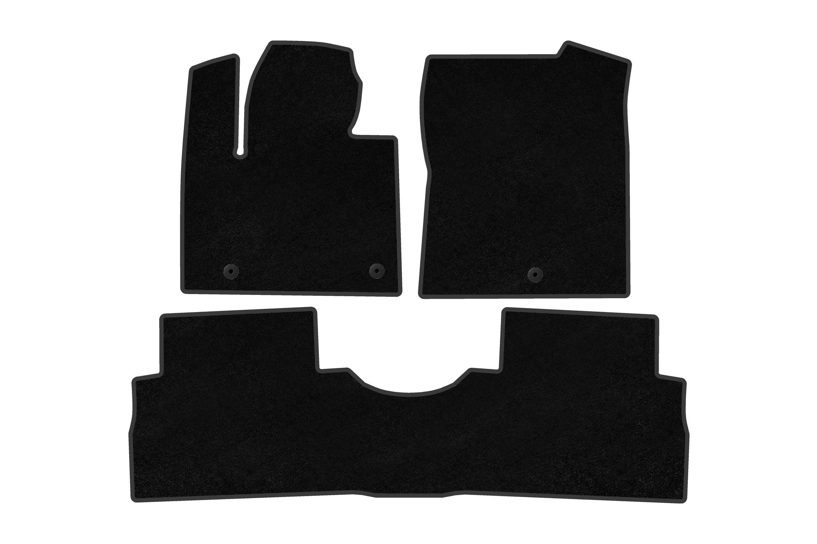 Коврики автомобильные Digital Designs Premium для Hyundai Santa Fe 4 2018-2023 гг. ткань Черный (184923)