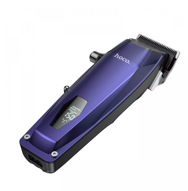 Машинка для стрижки HOCO electric hair clipper HP21 150 min LED Display с насадками Синий (28eba80d) - фото 3