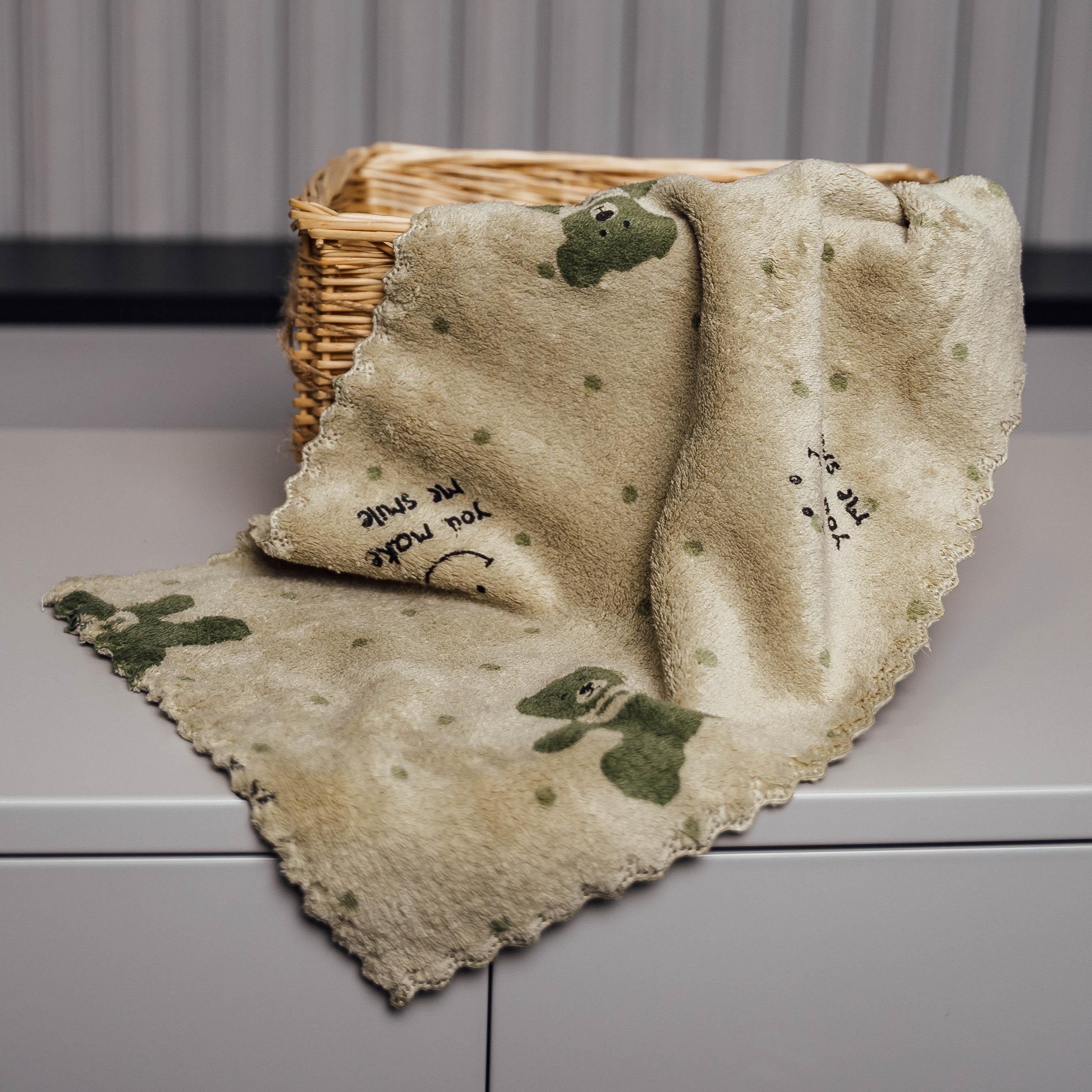 Полотенце для рук МикроМир фибра 25х50 см Оливково-зеленый (88109)