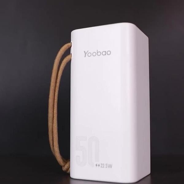 Повербанк Yoobao H5 SCP 22,5W PD20W PD Type-C 50000 mAh White - фото 5