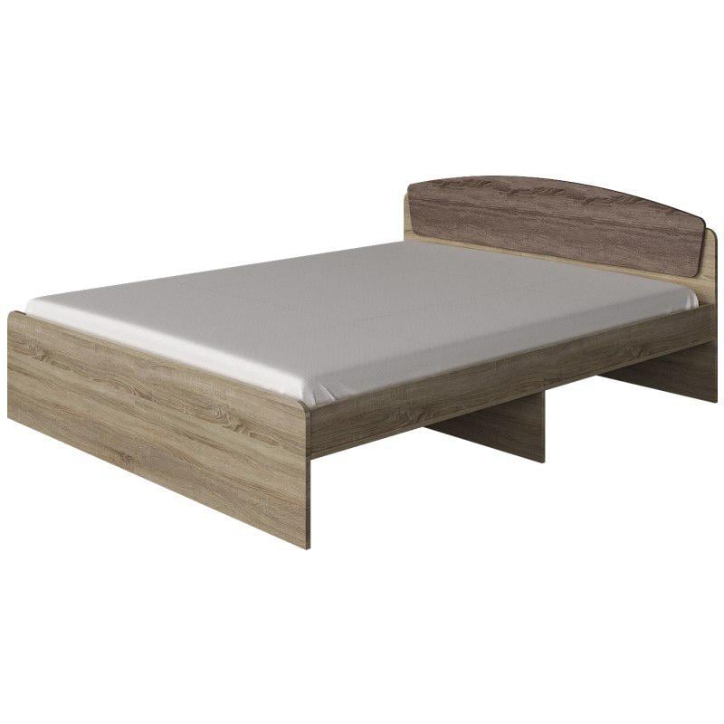 Кровать двуспальная Everest Астория 2 160х200 см Дуб сонома/Трюфель (29738)