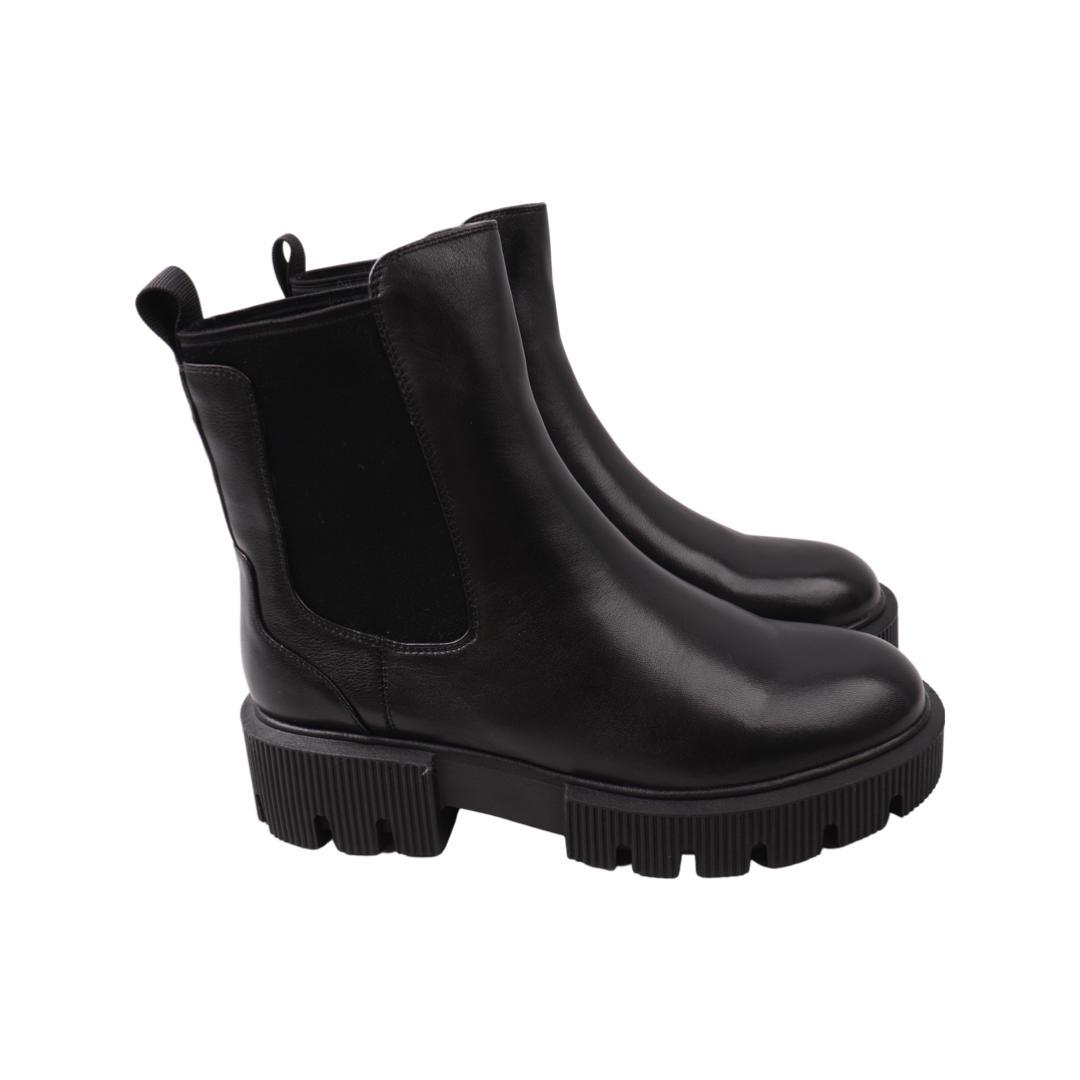 Ботинки женские Molka из кожи р. 39 Черный (188-22ZHC)