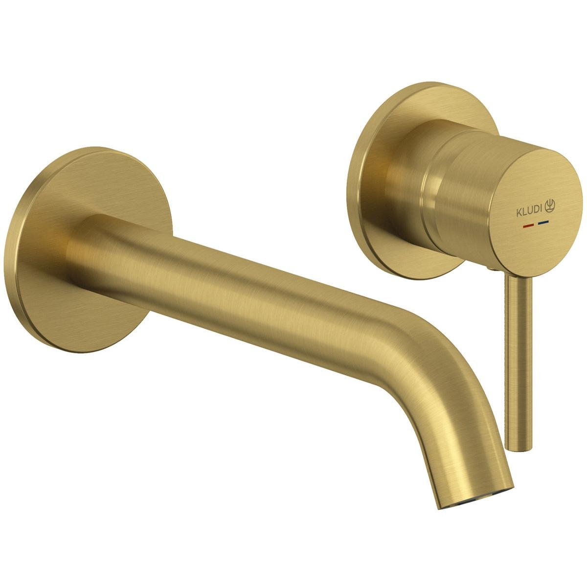 Часть смесителя внешняя Kludi Bozz 38245N076 настенный однорычажный Золотой (216401)