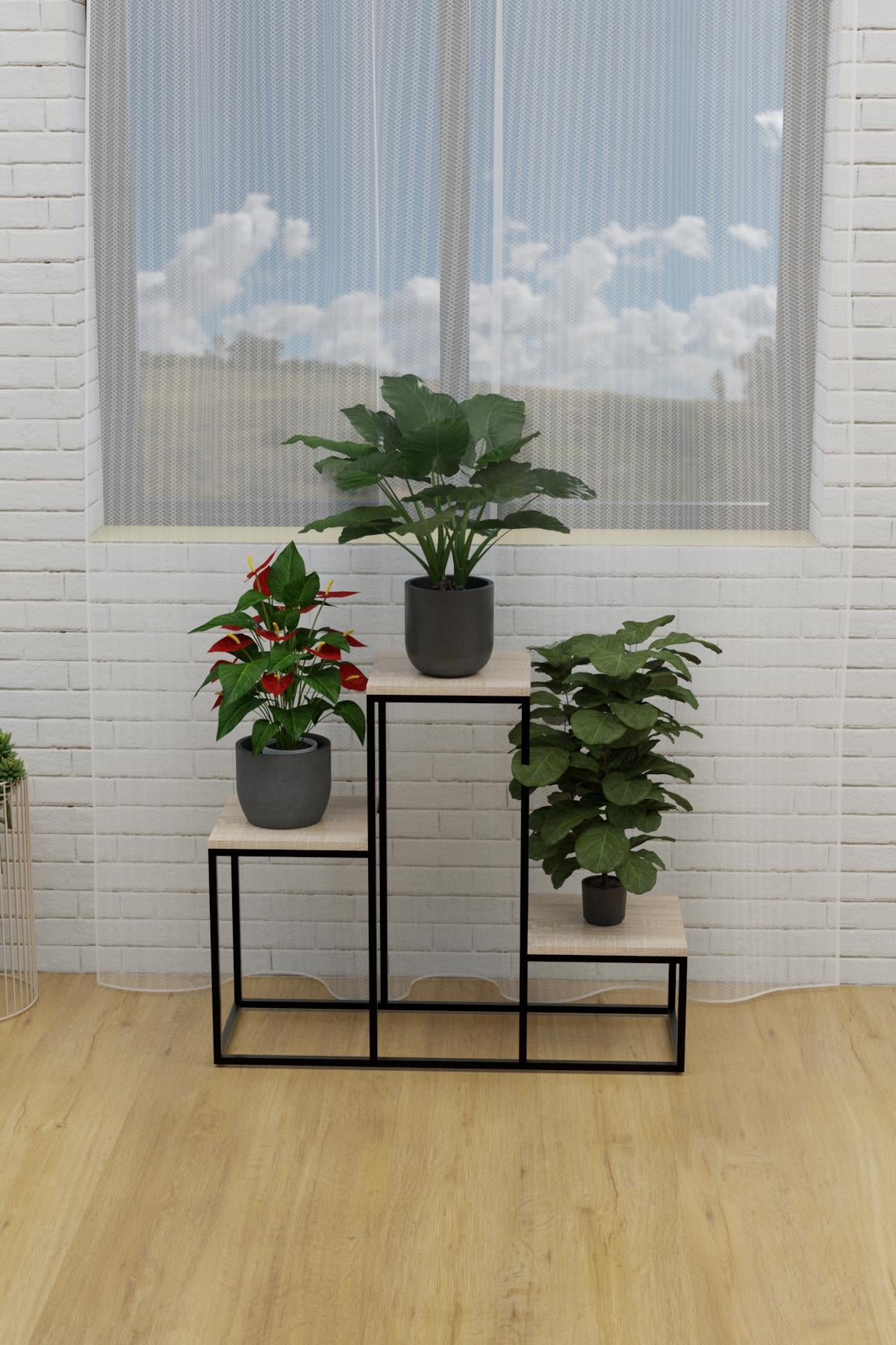 Подставка для цветов EcoLoft Лофт Оливия DSP-1219 Дуб сонома (26767609)