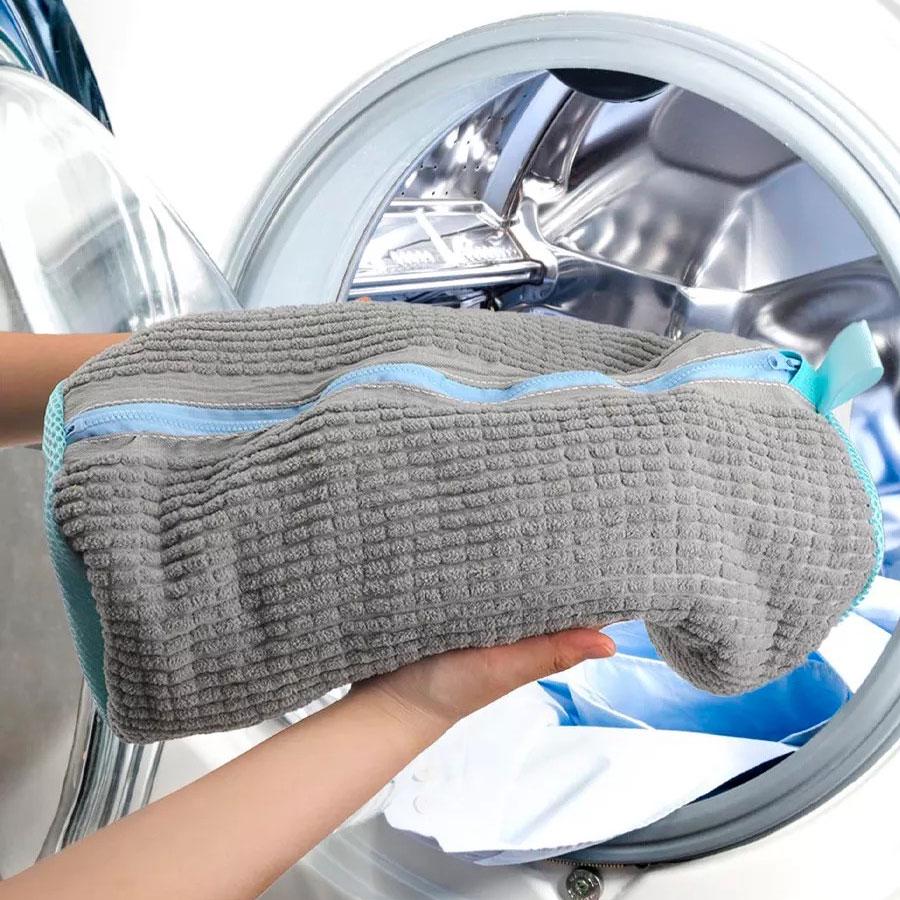 Мішок для прання взуття Lazy People Сірий (1011060-Gray) - фото 2 Мішок для прання взуття Lazy People Сірий (1011060-Gray) - фото 2