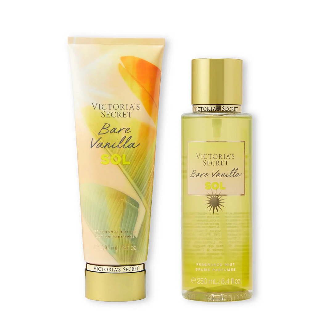 Набір Victoria's Secret Bare Vanilla Sol спрей 250 мл з лосьйоном 236 мл (70503010)