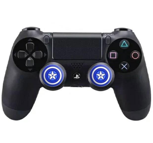 Накладки для джойстика Playstation PS3/PS4/PS5/Xbox силиконовые 2 шт. Captain America Blue - фото 2 Накладки для джойстика Playstation PS3/PS4/PS5/Xbox силиконовые 2 шт. Captain America Blue - фото 2