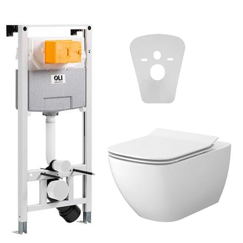 Комплект інсталяції OLI 120 Plus 099949+S701-427 з унітазом (247277)