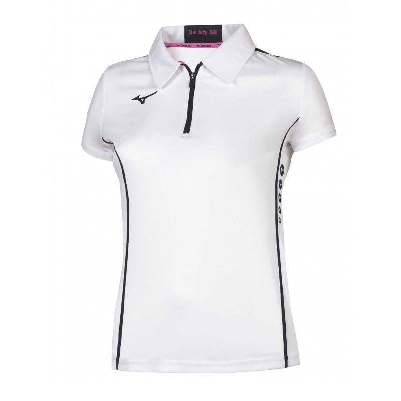 Поло женское Mizuno Wom Hex Rect ZP Polo M Белый (62EA7201-71 M)