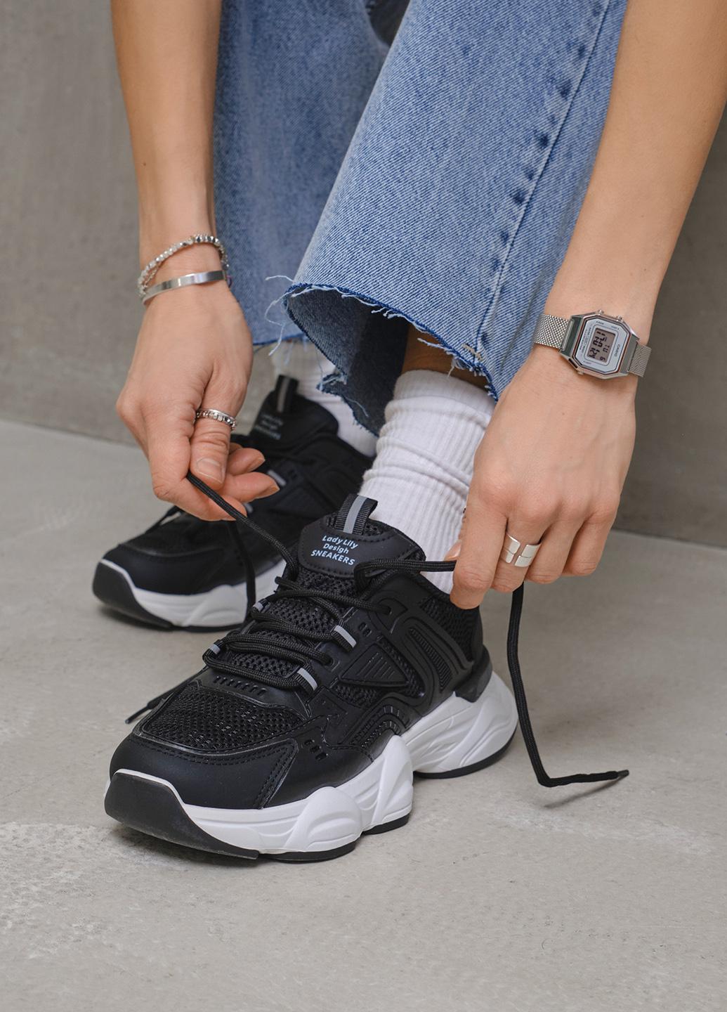 Кроссовки женские Fashion AB13-1 р. 36 Черный (342612_36)