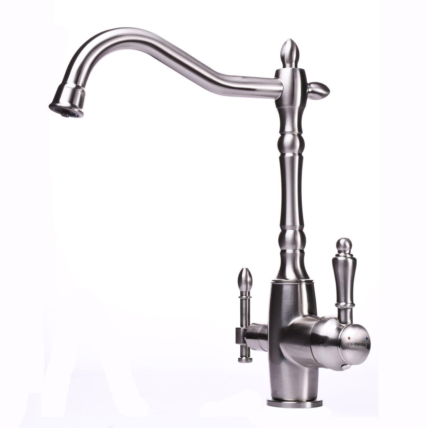 Смеситель для кухни под осмос Globus Lux LAZER GLLR-1000-8-STSTEEL (000019265)