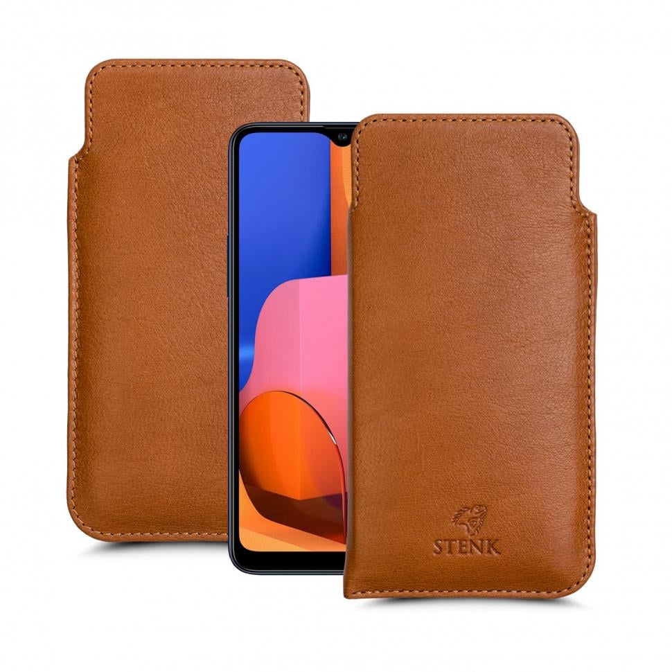 Футляр Stenk Elegance для Samsung Galaxy A20s Camel (64589)