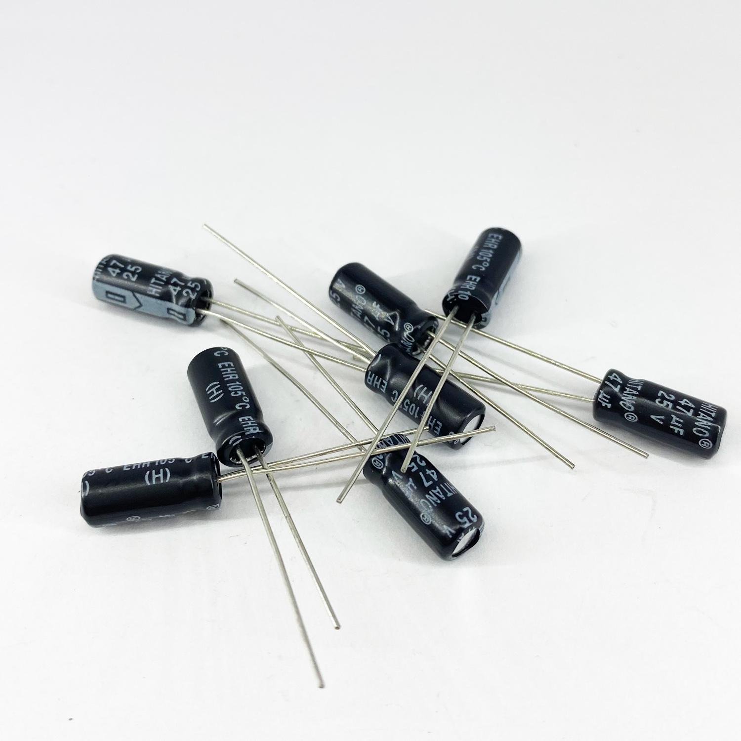 Электролитические конденсаторы HITANO 47 мкф 25V 5x11 мм 105 °C (5391)