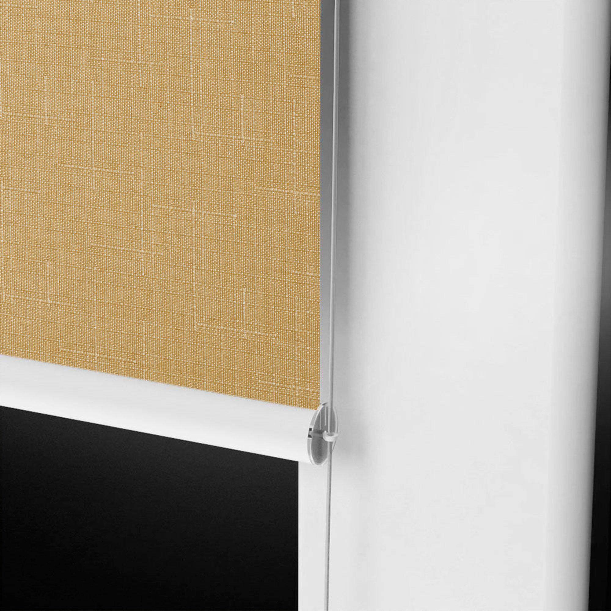 Ролета тканевая Decolux 75х160 см LEN Слоновая кость - фото 4