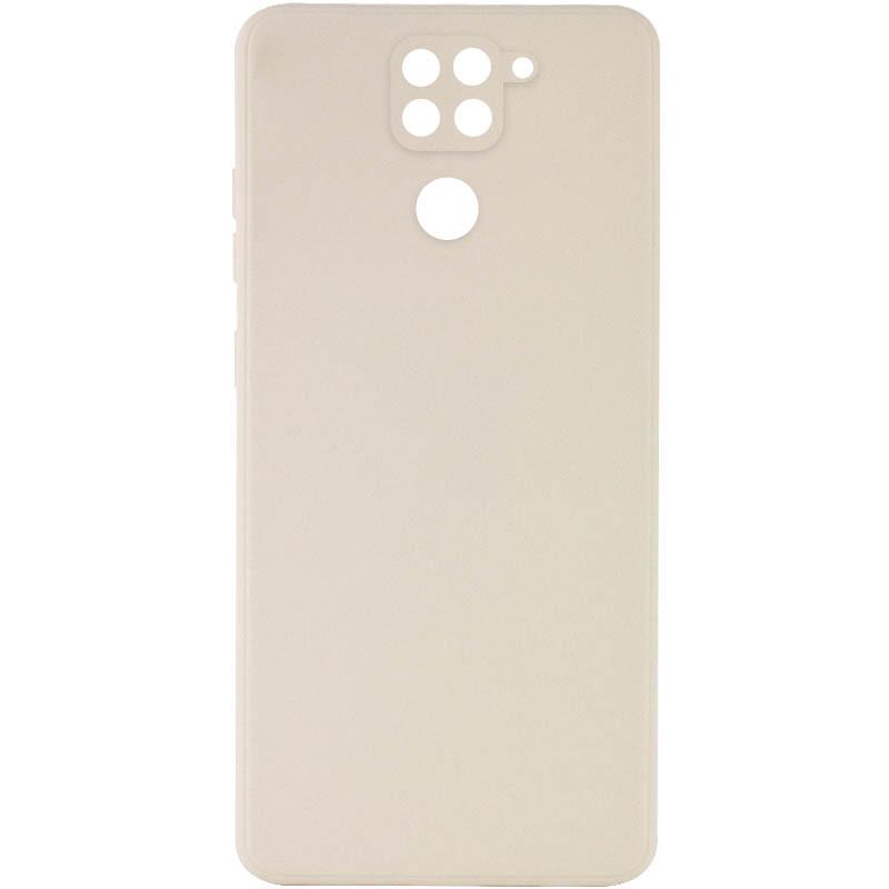 Противоударный силиконовый чехол Candy Full Camera для Xiaomi Redmi Note 9 / Redmi 10X Бежевый
