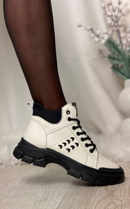 Ботинки женские Loretta N033 на меху р. 41 Белый (30139095) - фото 3