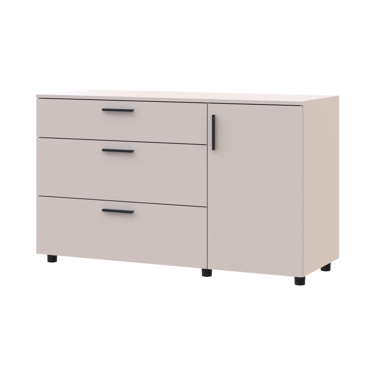 Комод Doros Торн 3Ш/1Д 135х51,6х80 см Кашемир (41510187)
