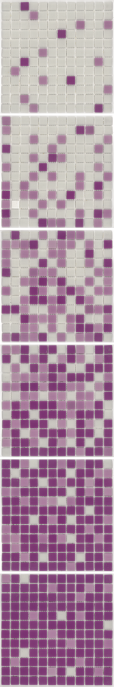 Мозаика стеклянная AquaMo MX25-1-01-22-23 растяжка градиент в хамам ванну 1912x317x4 мм на бумаге Бело-фиолетовый (004117-2) - фото 2 Мозаика стеклянная AquaMo MX25-1-01-22-23 растяжка градиент в хамам ванну 1912x317x4 мм на бумаге Бело-фиолетовый (004117-2) - фото 2