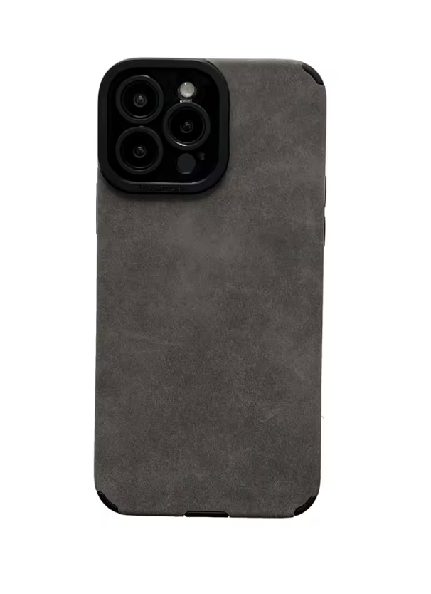 Чехол для iPhone iPhone 12 pro max стильный замшевый дизайн, защита камеры и корпуса, серый Чехол для iPhone iPhone 12 pro max стильный замшевый дизайн, защита камеры и корпуса, серый