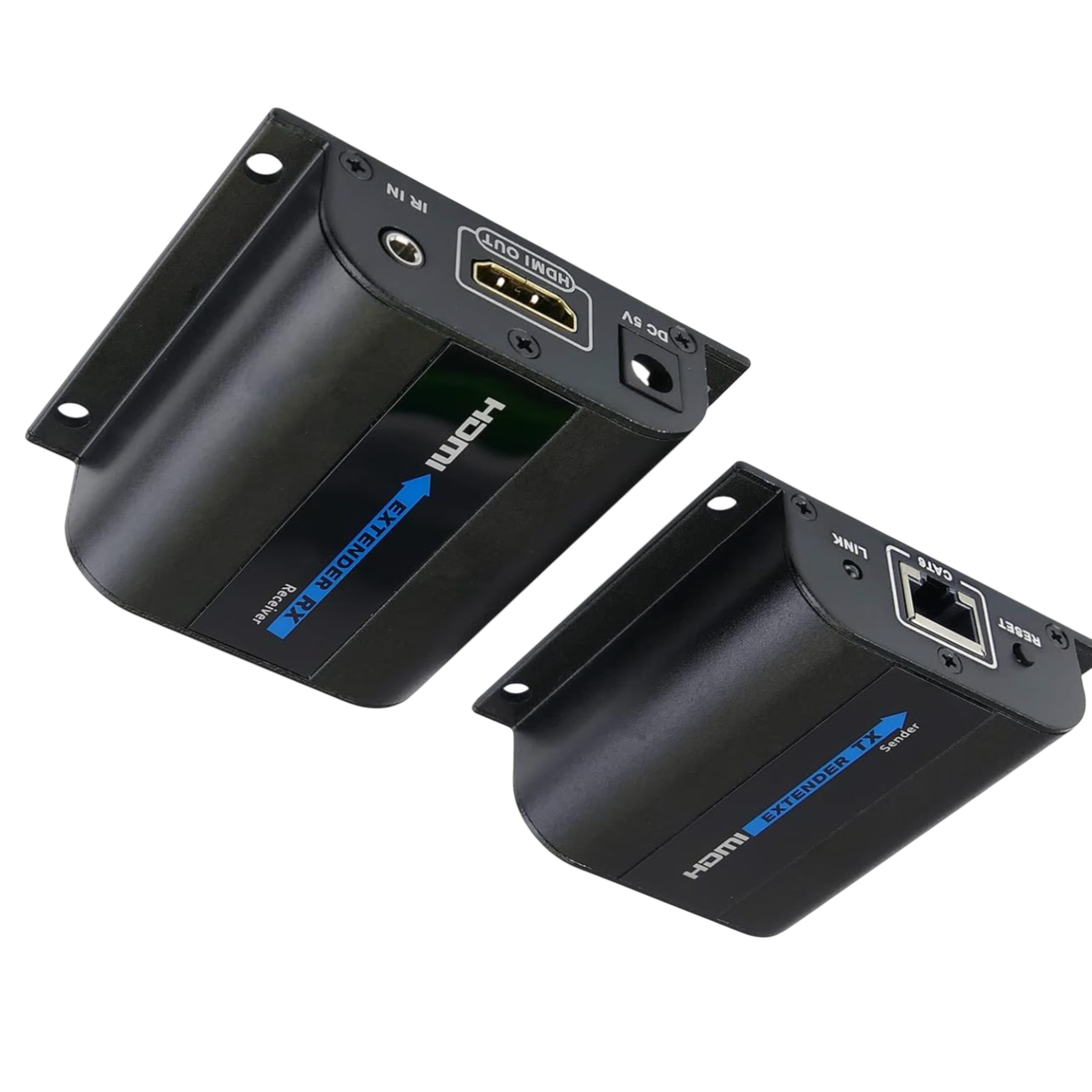 Подовжувач HDMI за витою парою CAT6/7 V1.4 HD-BitT для відеосигналу металевий 60 м Чорний (000024728) - фото 9 Подовжувач HDMI за витою парою CAT6/7 V1.4 HD-BitT для відеосигналу металевий 60 м Чорний (000024728) - фото 9