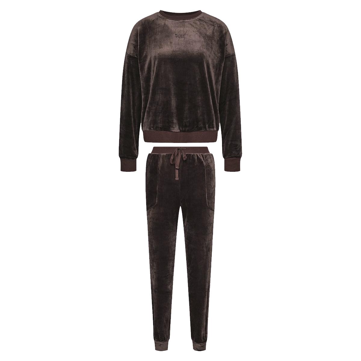 Костюм домашний DKNY Velour Luxe 222-expresso XL