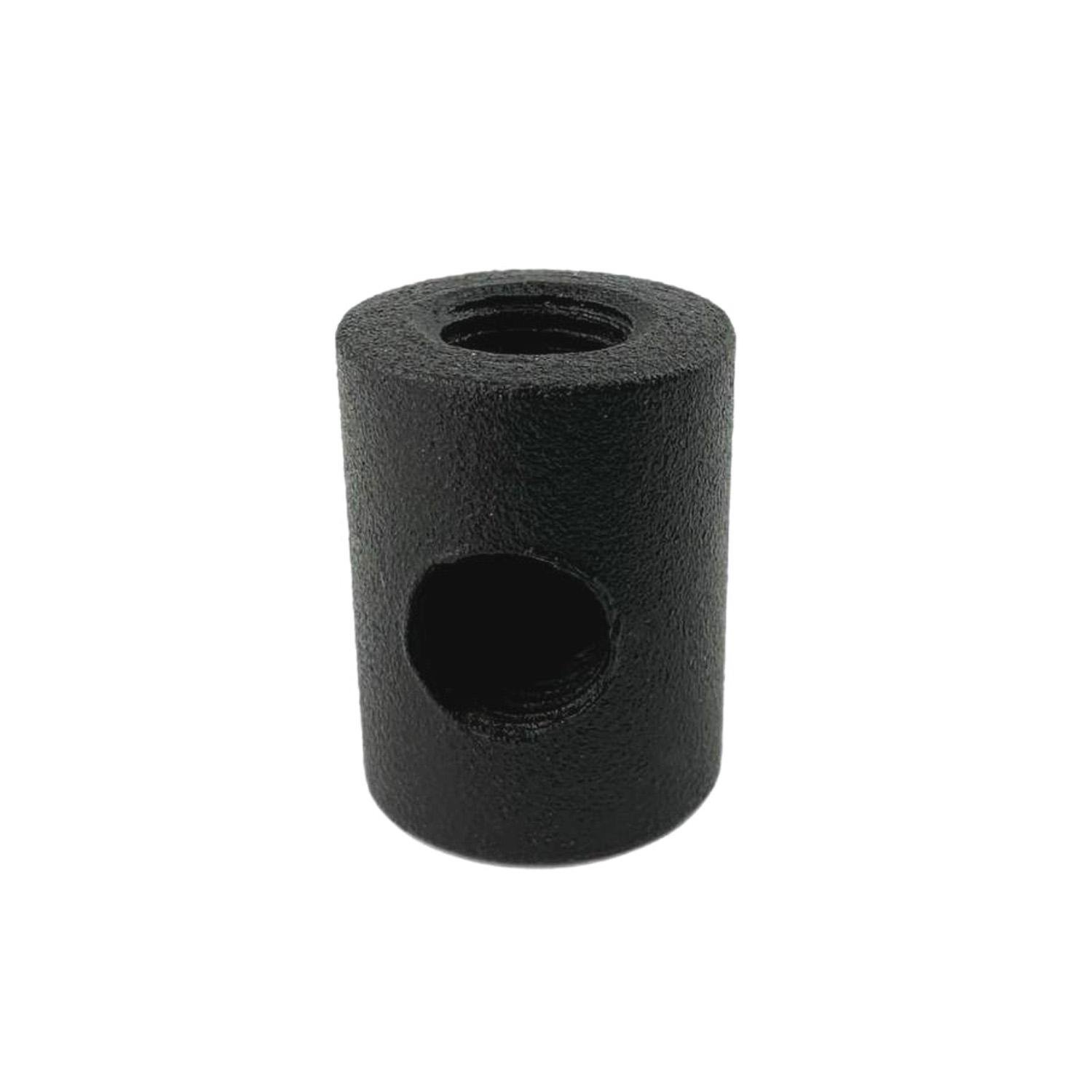 Металевий перехідник-з'єднувач із товстого металу Чорний (35751)