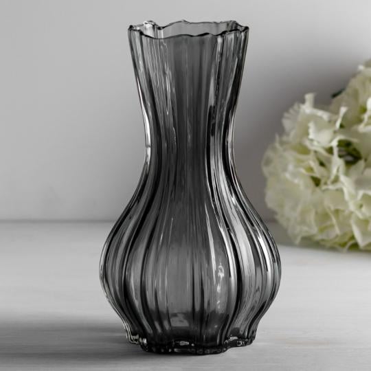 Ваза скляна Marianna 26 см Чорний (919104)