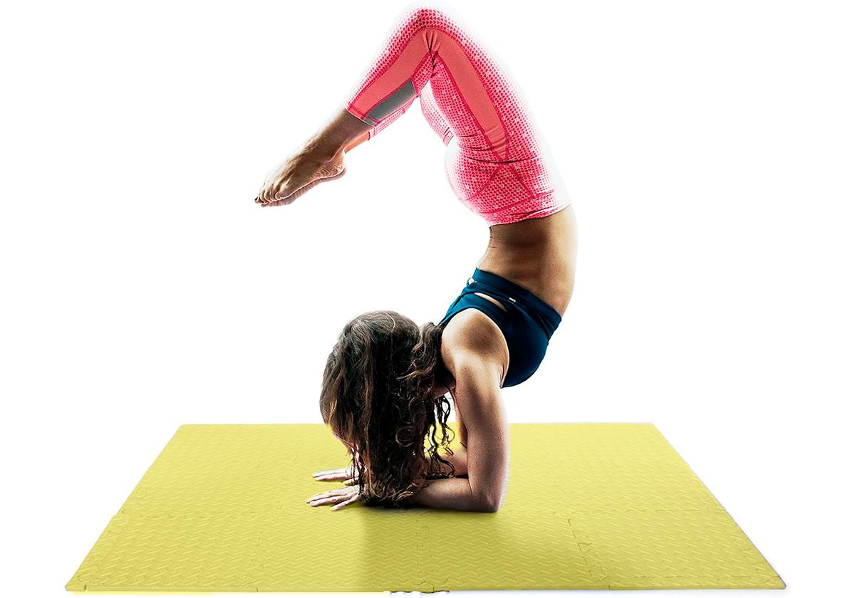 Татами мат EasyFit хвост ласточки 8 шт. 30х30х1 см Желтый (EF-1950-30-Y) - фото 6