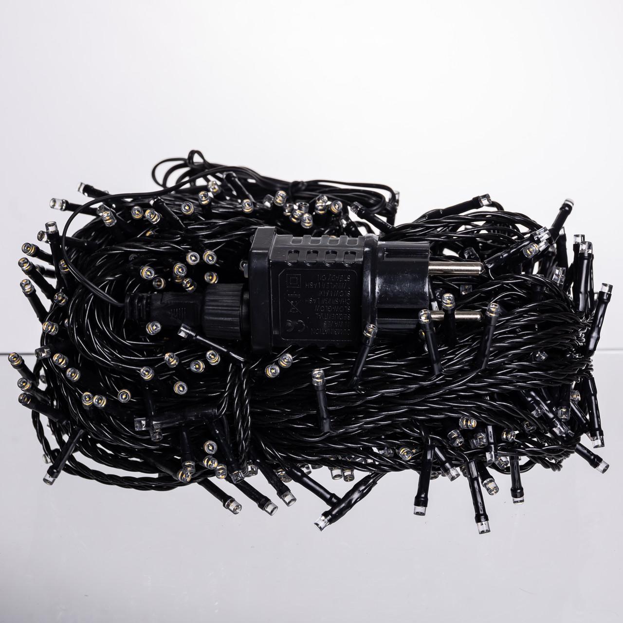 Гірлянда вулична Різдвяна фея CF500L50MBY 50 м 500 LED Чорний/Жовтий (29912848) - фото 4