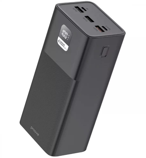 Повербанк Proove Giant Lite 40000 mAh 22,5W зі швидкою зарядкою Black (PBGI20312201)