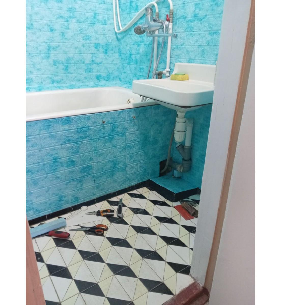 3D-панель самоклеющаяся под кирпич мрамор 700x770x3 мм Голубой (65-3) - фото 3 3D-панель самоклеющаяся под кирпич мрамор 700x770x3 мм Голубой (65-3) - фото 3