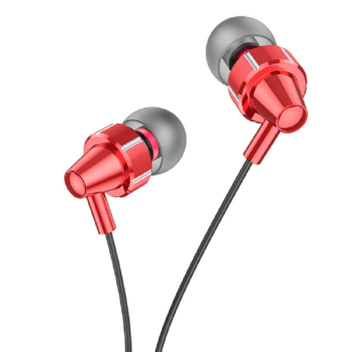 Наушники Hoco Delight M90 ведущие с микрофоном 1,2 м Red (546742)