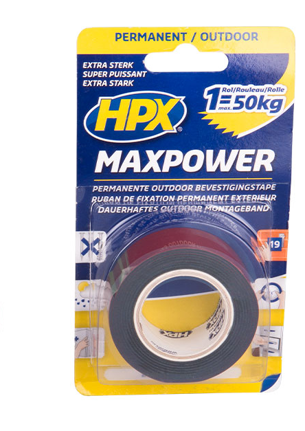 Клейкая лента монтажная двухсторонняя HPX OT2502 2 м x 25x1 мм вспененный полиэтилен Черный (23676353)