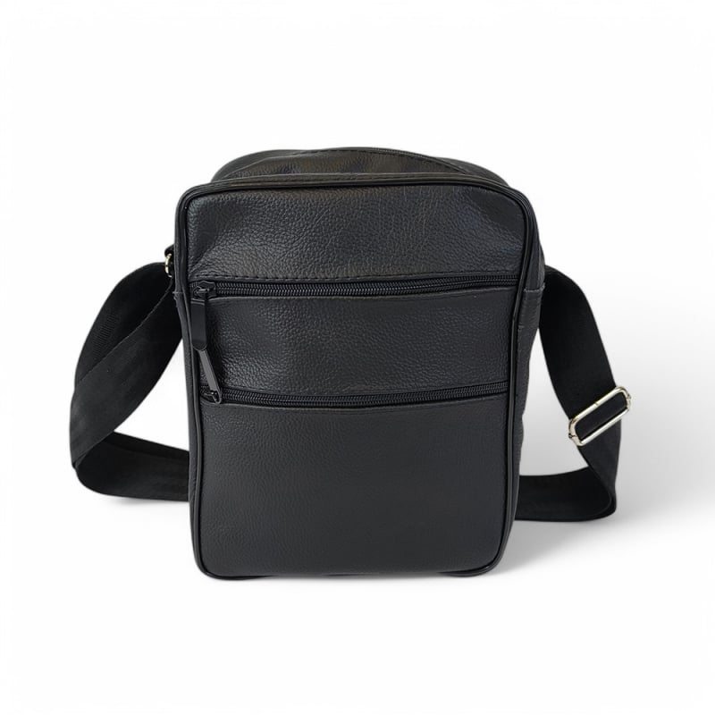 Сумка мужская 7061 кожаная через плечо Black (tf7061) Сумка мужская 7061 кожаная через плечо Black (tf7061)