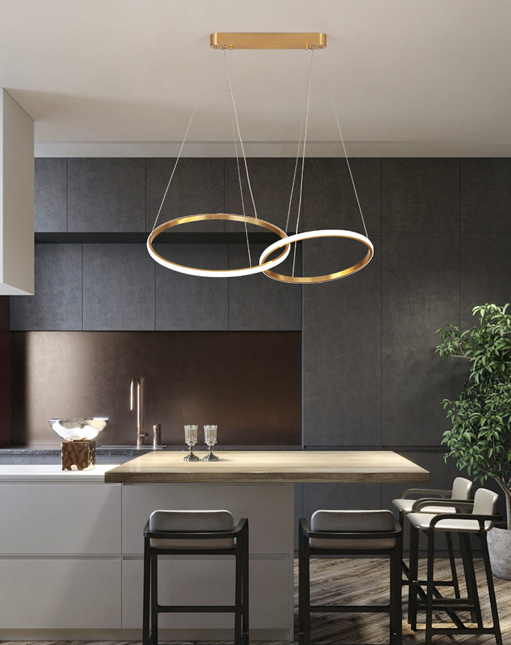 Тросовая люстра Chain Lamp Gold (057588/2)