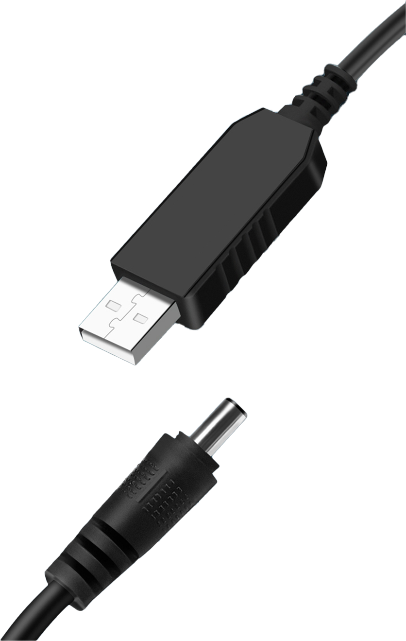 Кабель живлення для роутера AMZ USB з 5,5 V до 12 V1A (2b88388c)