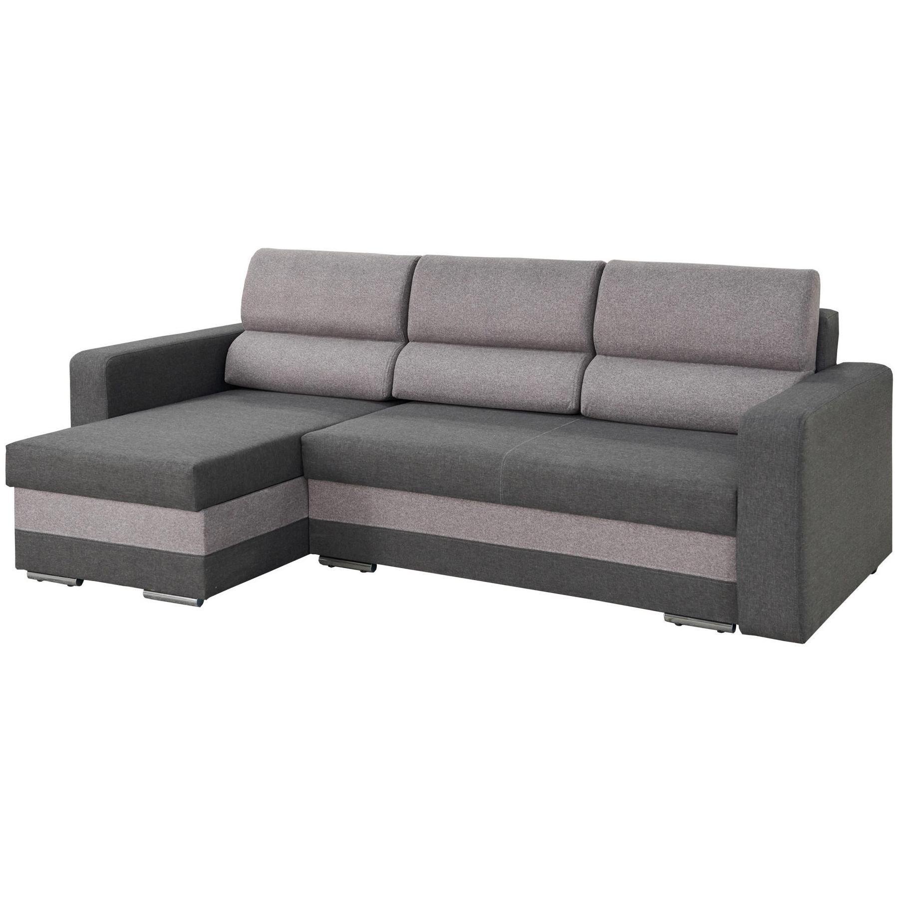 Диван угловой раскладной Мебель-Сервис Винцент еврокнижка ДСП/металл ткань Блис Серый