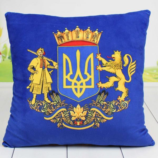 Подушка Копица с принтом Патриотическая Герб 32х32 см (00291-32/4)