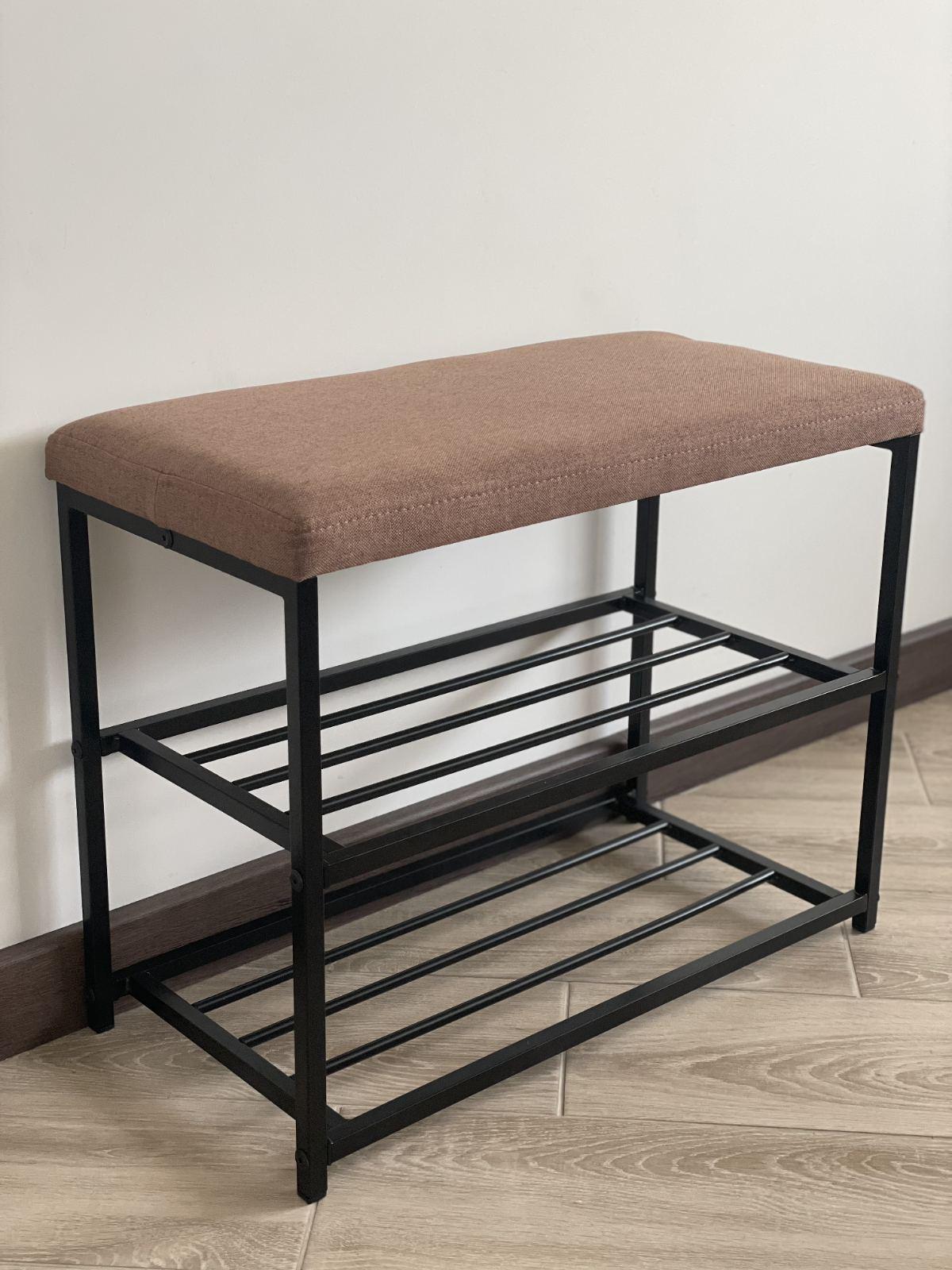 Полка для обуви RS-60 Cветло-коричневый/Черный - фото 1 Полка для обуви RS-60 Cветло-коричневый/Черный - фото 1