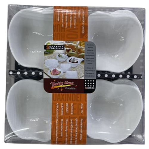 Набор фарфоровых соусниц Stenson R90555 16x16x4 см 4 шт. (583806)