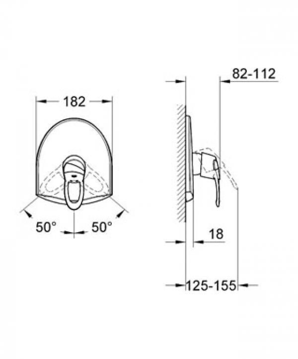 Зовнішня частина змішувача Grohe CHIARA NEW 19156000 Хром (111603) - фото 2