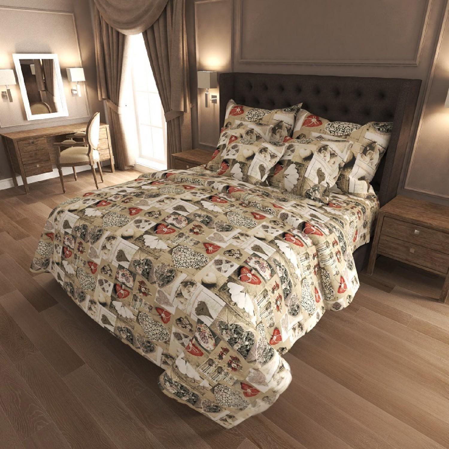 Комплект постельного белья Vital Textile Голд Люкс бязь евро 200х220 см (BLе-277)